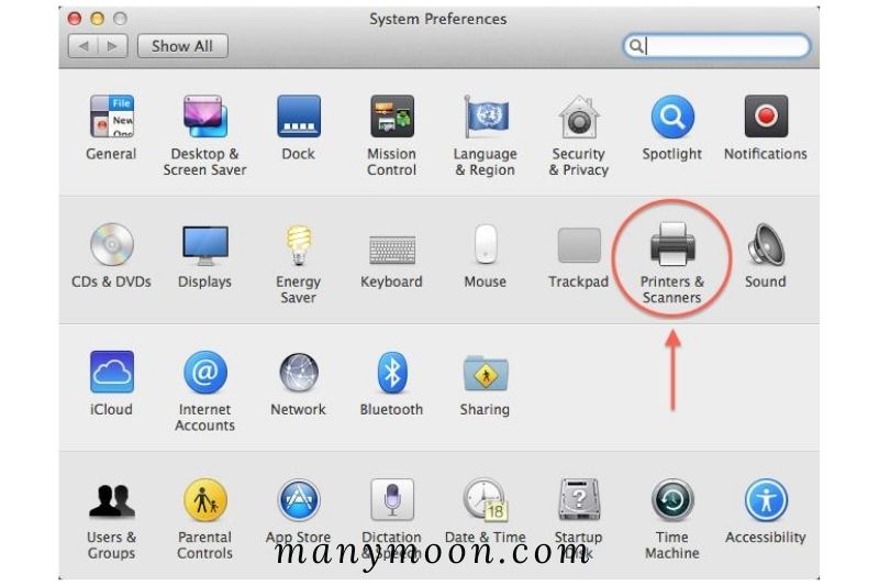 Printers & Scanners on mac