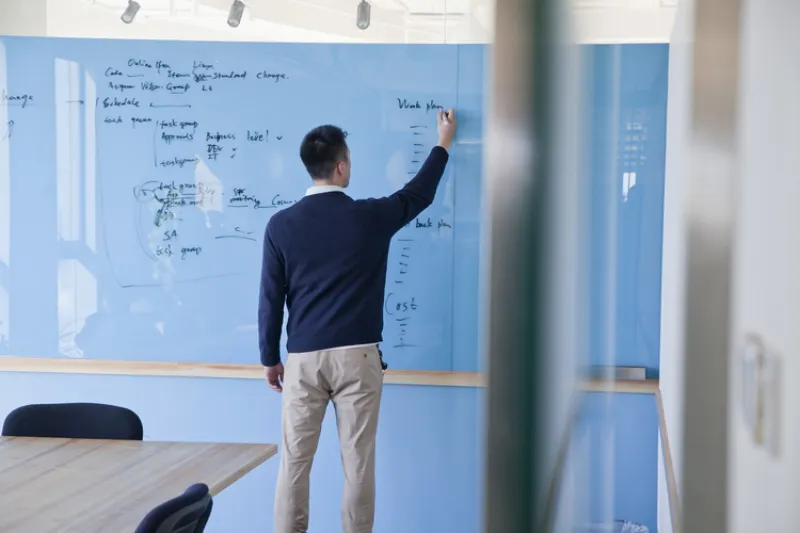 glass dry erase board