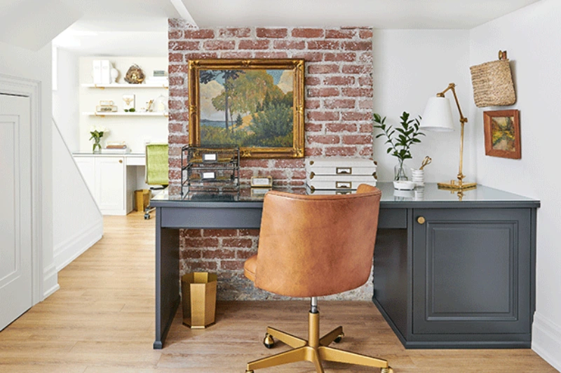 floating corner desk