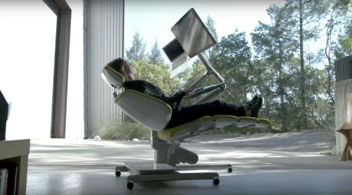 reclining office chairs with footrest